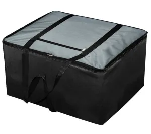 Heart Home Moisture Proof Wardrobe Organizer Storage Bag For Clothes With Zipper Closure and Handle (Grey & Black)-HS43HEARTH26661