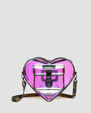 Heart Shaped Iridescent Transparent Backpack