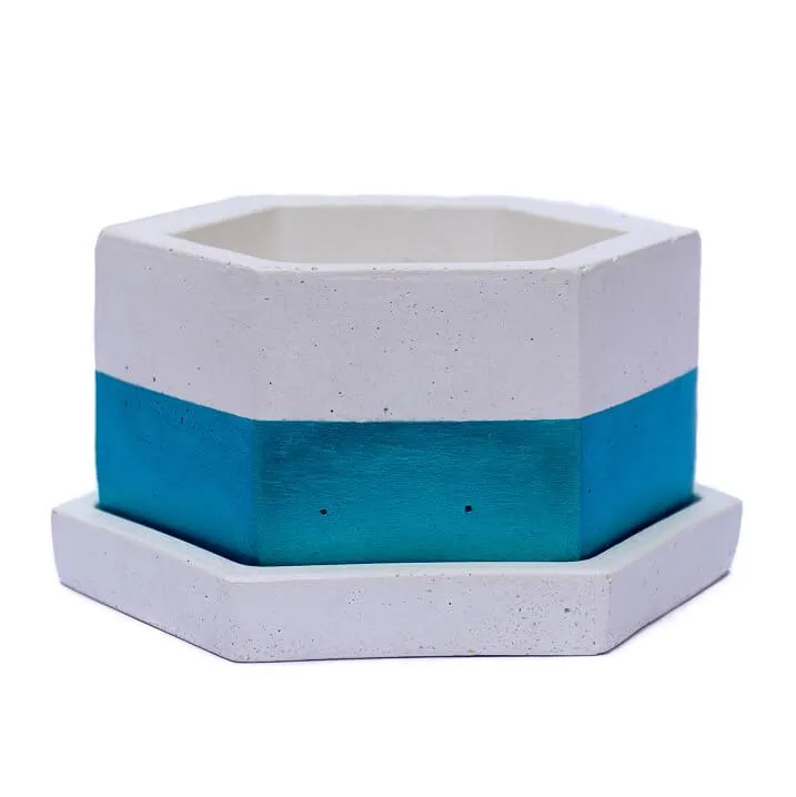 Hexagon Concrete Planter