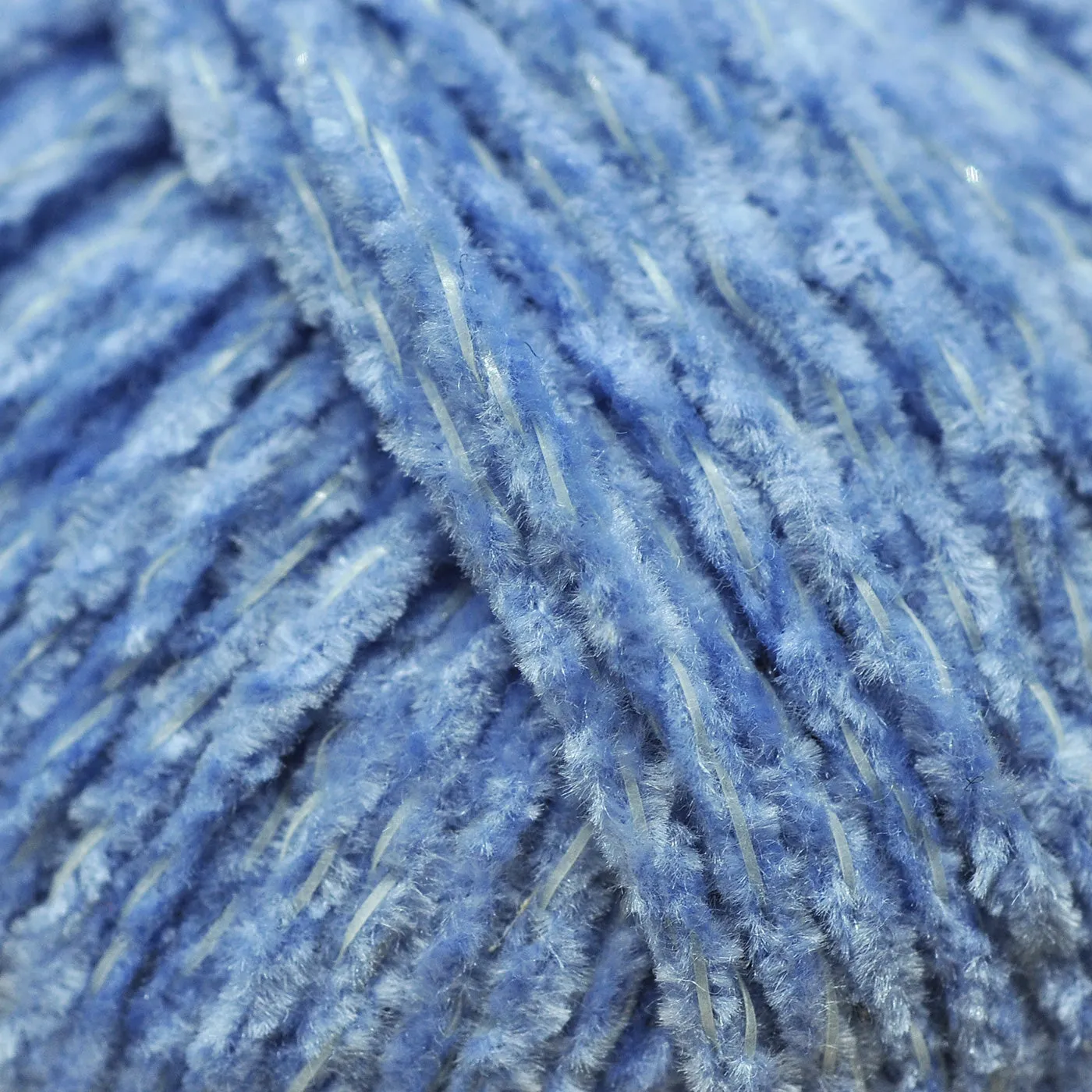High Quality Navy Blue Glow-in-the-Dark Chenille Yarn