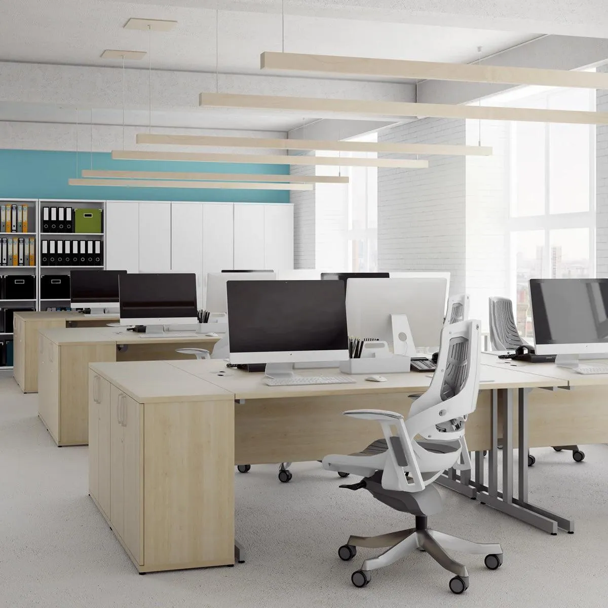 Impulse Scalloped Office Desk