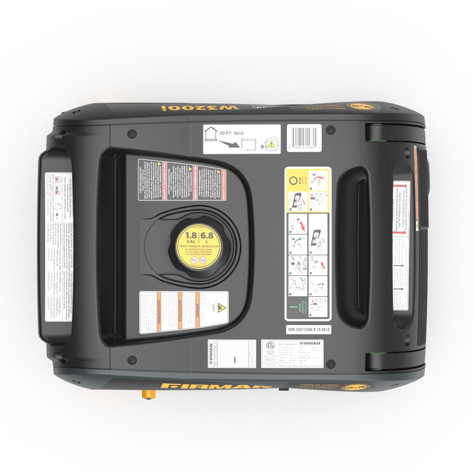 Inverter Portable Generator 3200W Recoil Start