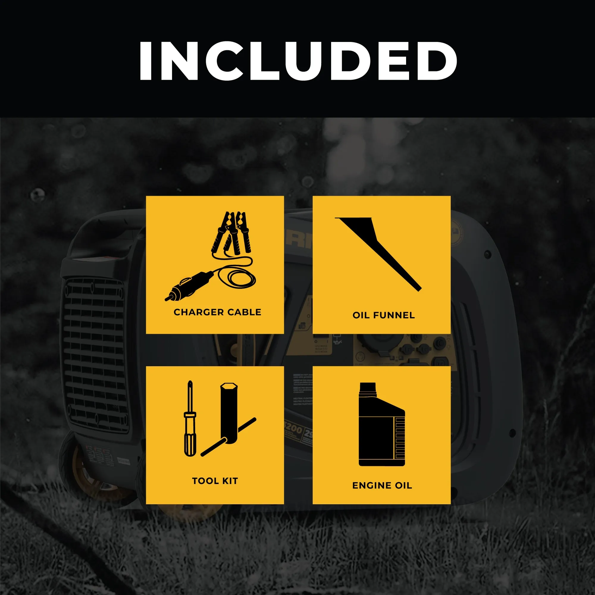 Inverter Portable Generator 3200W Recoil Start