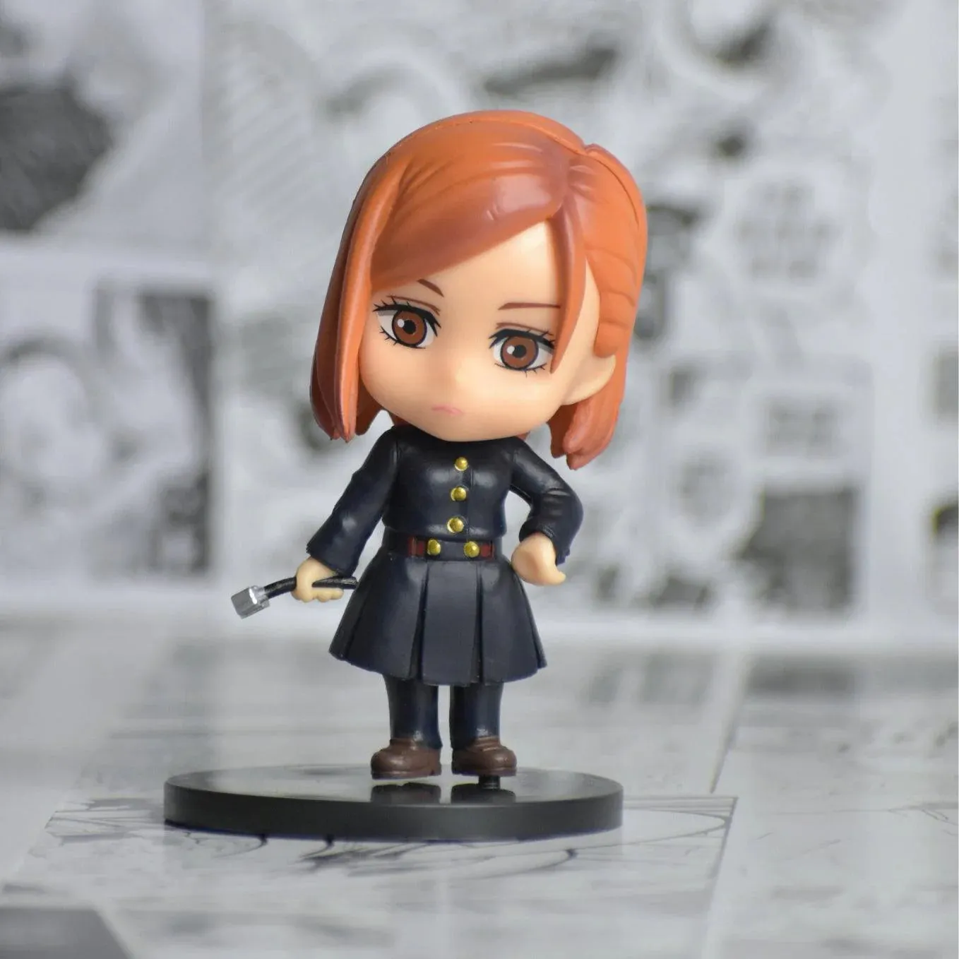 Jujutsu Kaisen Nobara Kugisaki  PVC Figurine Toy Desktop Doll Set B Action Figure  | 8.5 CMS |