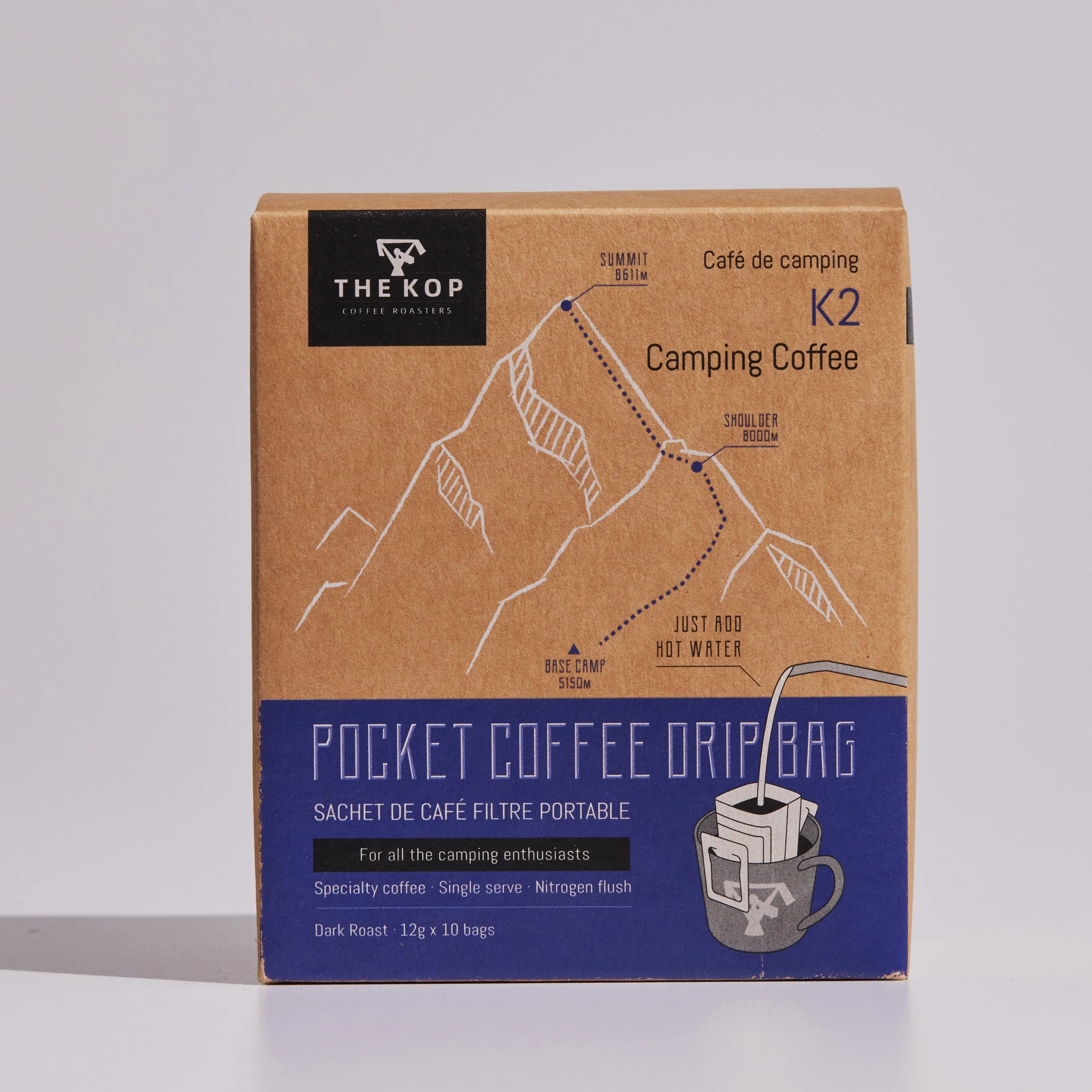 K2 Camping Coffee | Dark Roast | 10 Bags