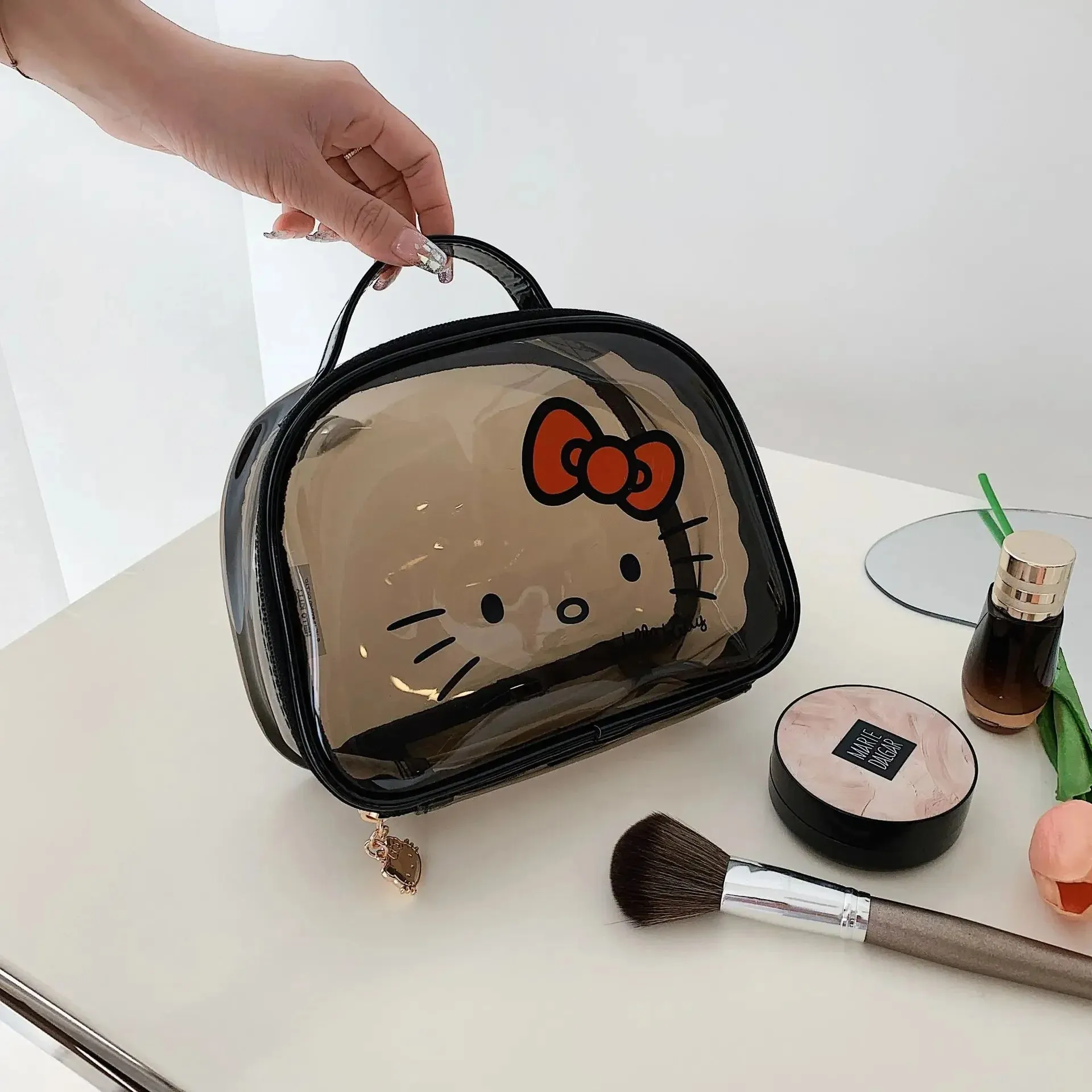 Kawaii Hello Kitty Clear Makeup Bag