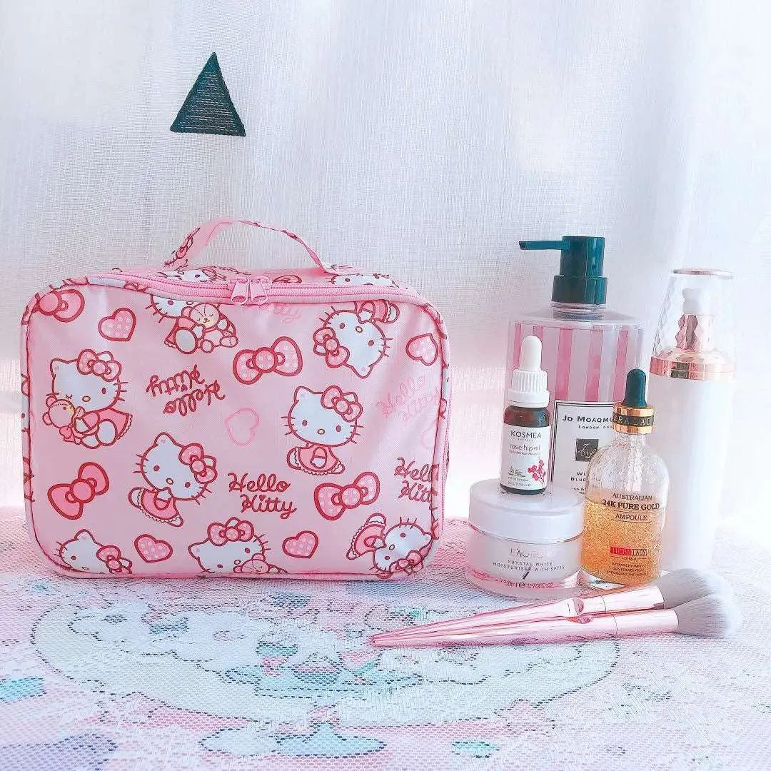 Kawaii Hello Kitty Cosmetic Bag