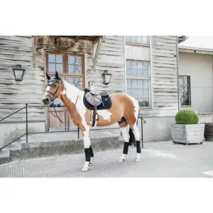 Kentucky Saddle Pad Velvet Pearls Jumping Black