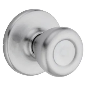 Kwikset 200T26DALRCSV1 Passage Door Knob, 1-7/8 in Dia Knob, Metal, Satin Chrome :BX: QUANTITY: 1