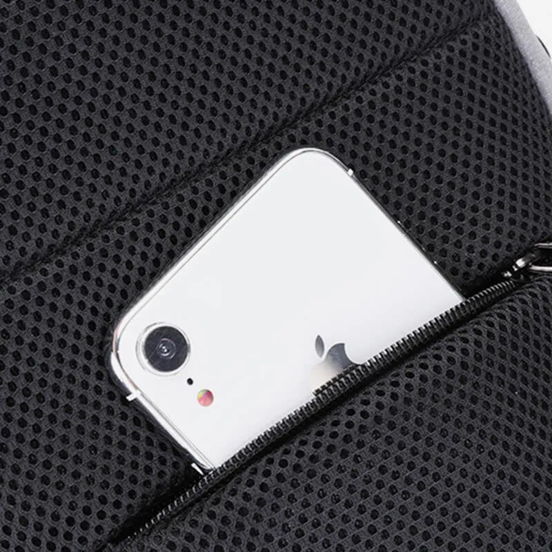 Large Capacity Anti-theft Waterproof USB Charging Sling Bag