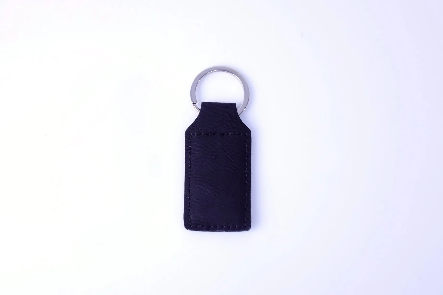 Leather Rectangle Keychain for Laser Engraving