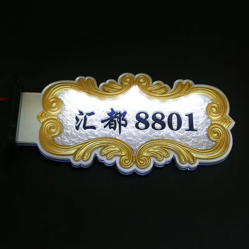 LED luminous relief door sign