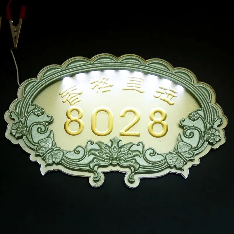 LED luminous relief door sign