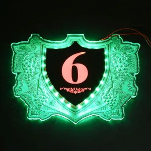 LED luminous relief door sign