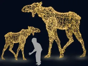 LED MOOSE W/NO ANTLERS