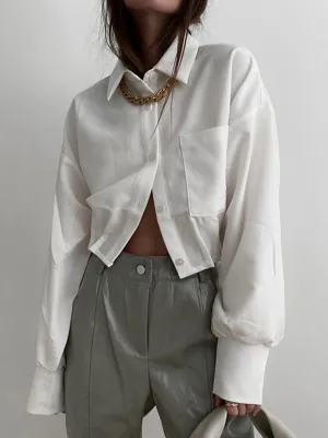 Leisrure Polo Graceful Crop Shirt