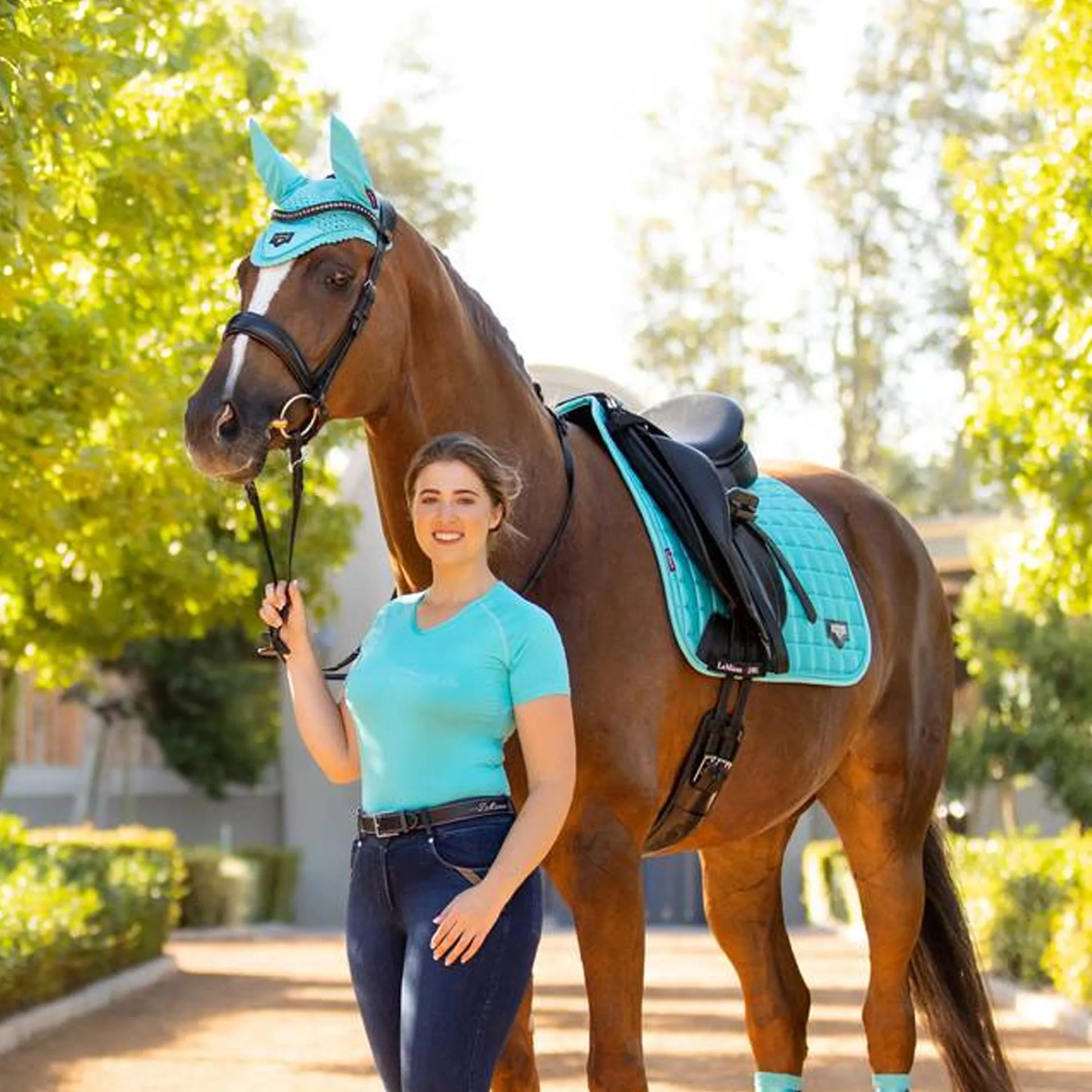 Lemieux Loire Satin Fly Hood - Azure