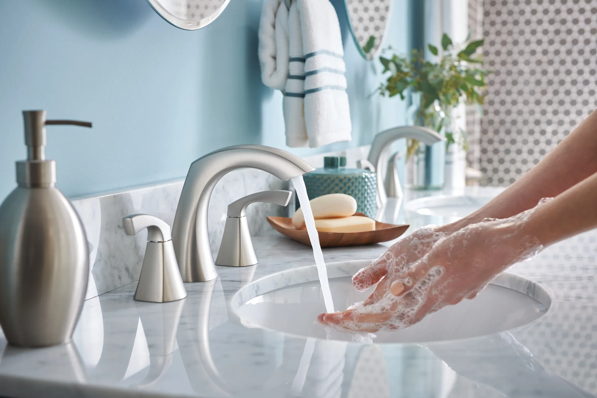 Lindor Two-Handle High Arc Bathroom Faucet