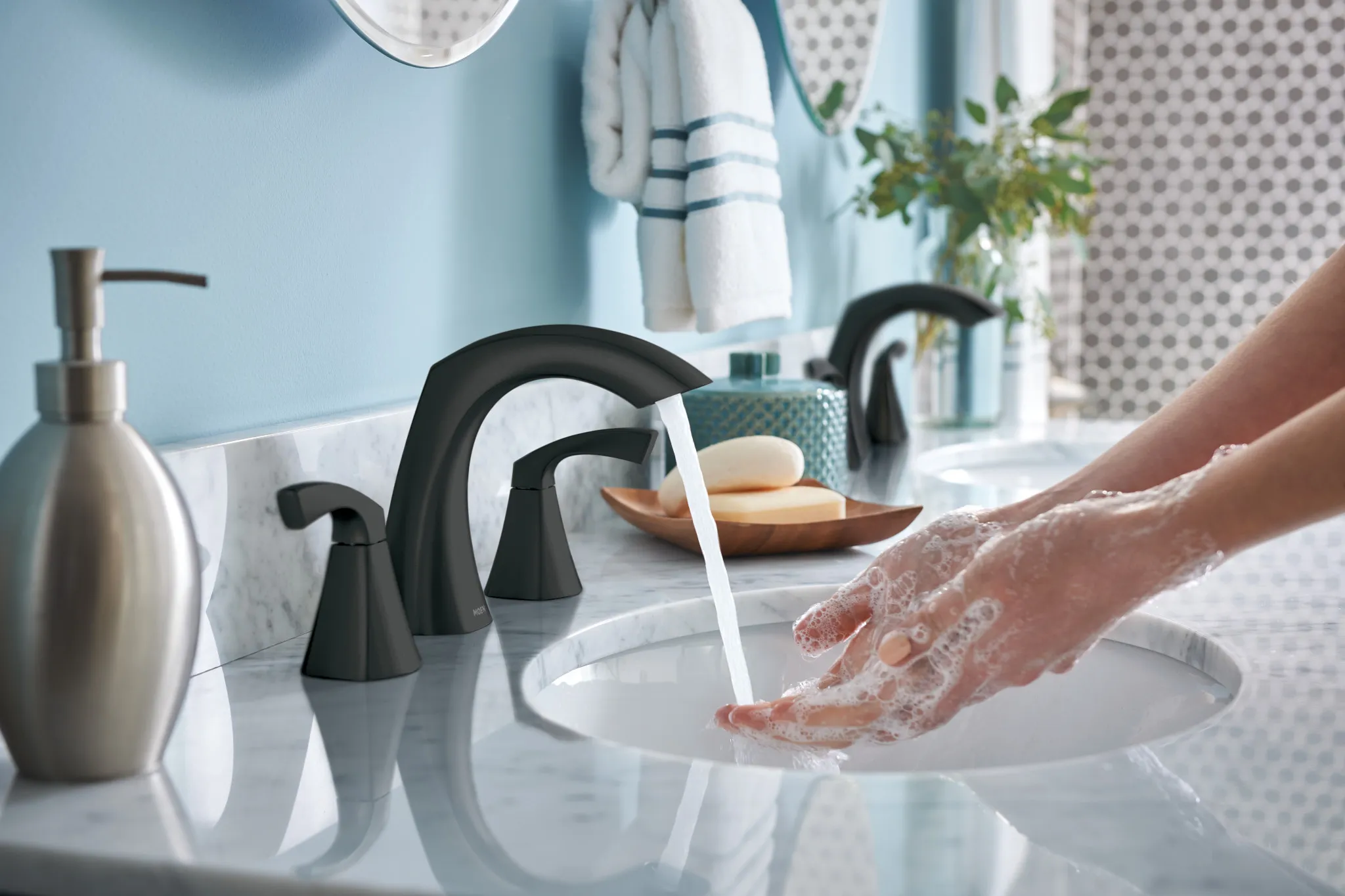 Lindor Two-Handle High Arc Bathroom Faucet