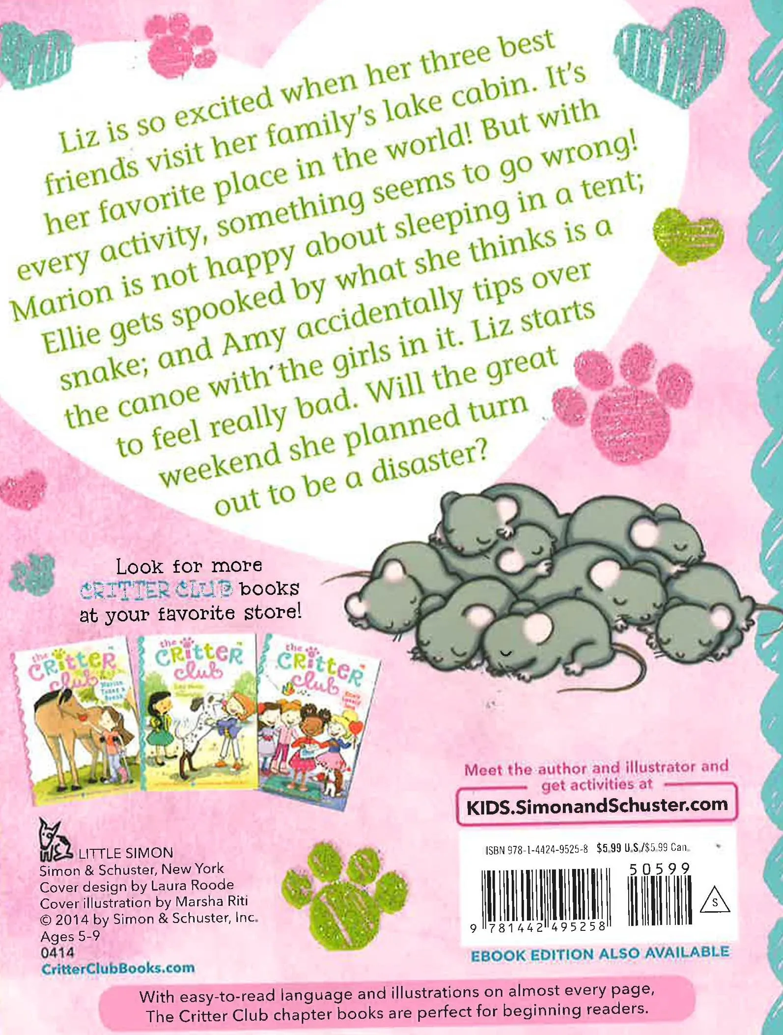 Liz At Marigold Lake (The Critter Club #7)
