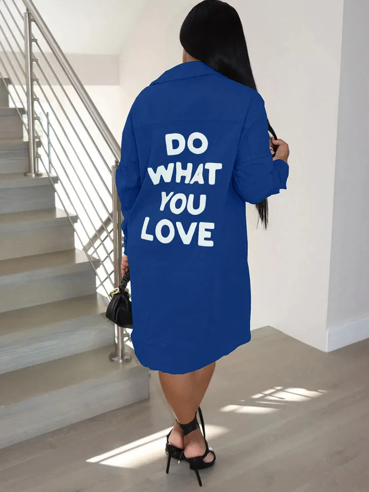 Long Sleeve Graceful Screen Print Tee