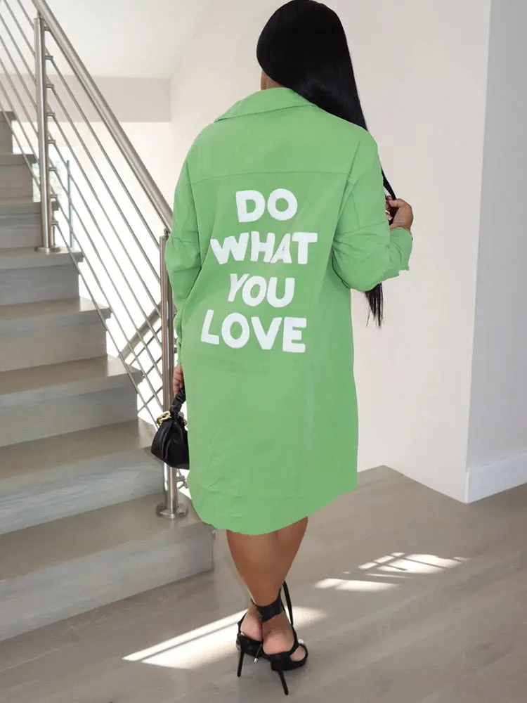 Long Sleeve Graceful Screen Print Tee