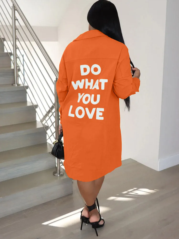 Long Sleeve Graceful Screen Print Tee