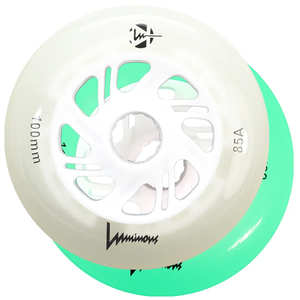 Luminous 100mm LED Light Up Glow Inline Skate Wheel