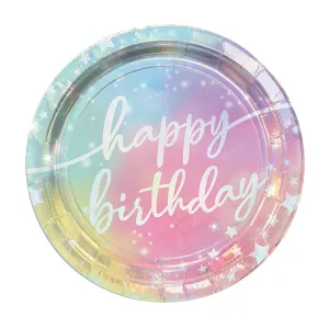 Luminous Birthday Dessert Plates 7" | 8ct