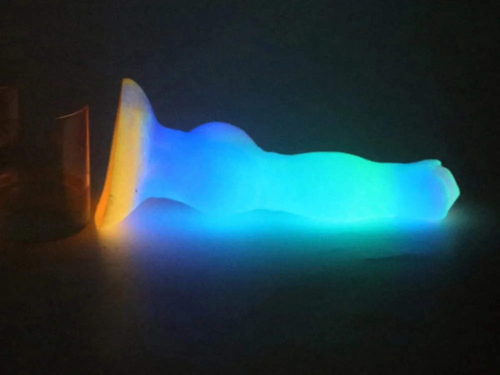 Luminous Dog Dildo Butt Plug - Silicone Lifelike Animal Dildos Vagina Prostate Massager