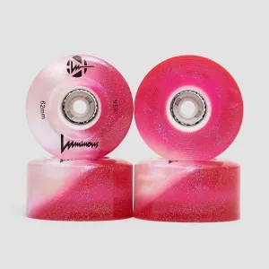 Luminous LED Quad 85a Wheels x4 Cotton Candy 62mm