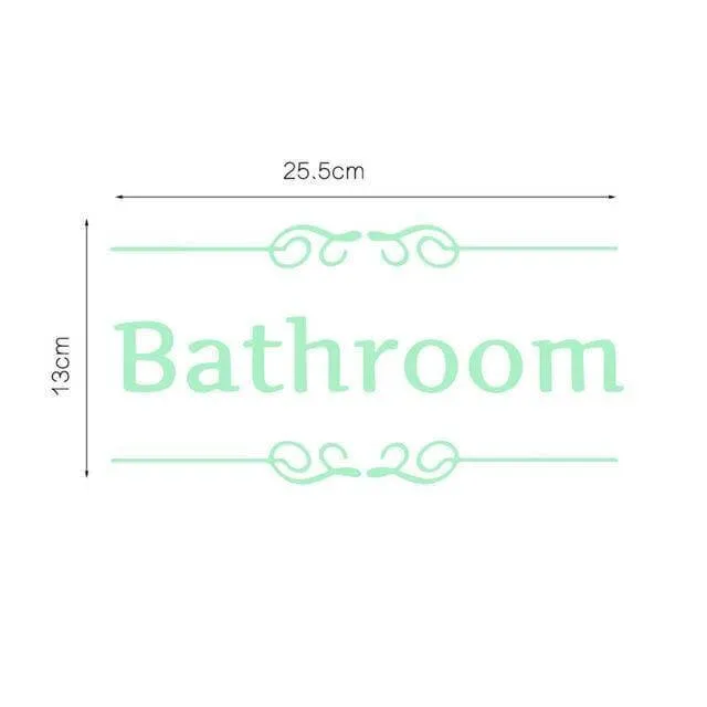 Luminous Toilet Wall Sticker