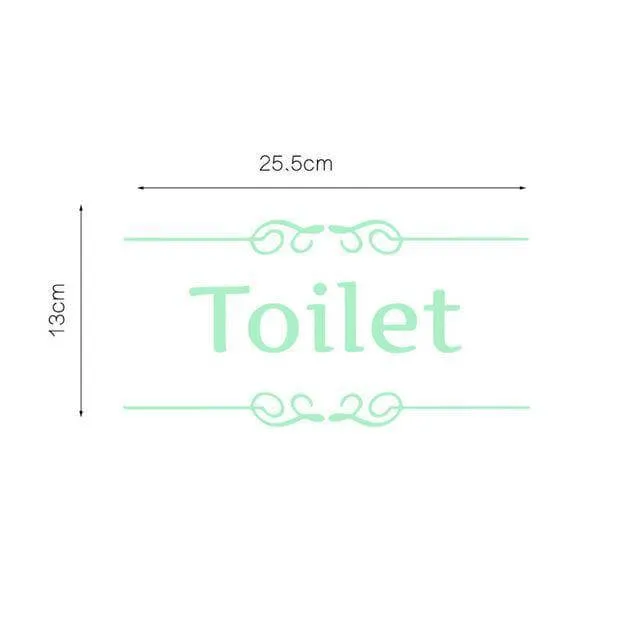 Luminous Toilet Wall Sticker