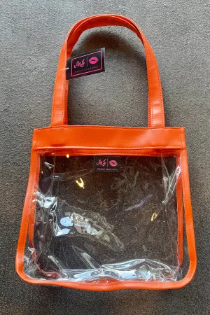 Makeup Junkie Game Day Tote w/ ZIPPER - Orange
