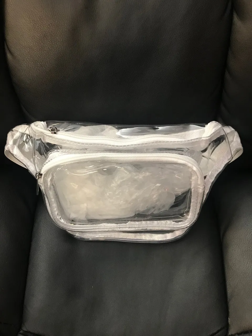 MB FASHION Clear Transparent Fanny Pack with Adjustable Strap 005