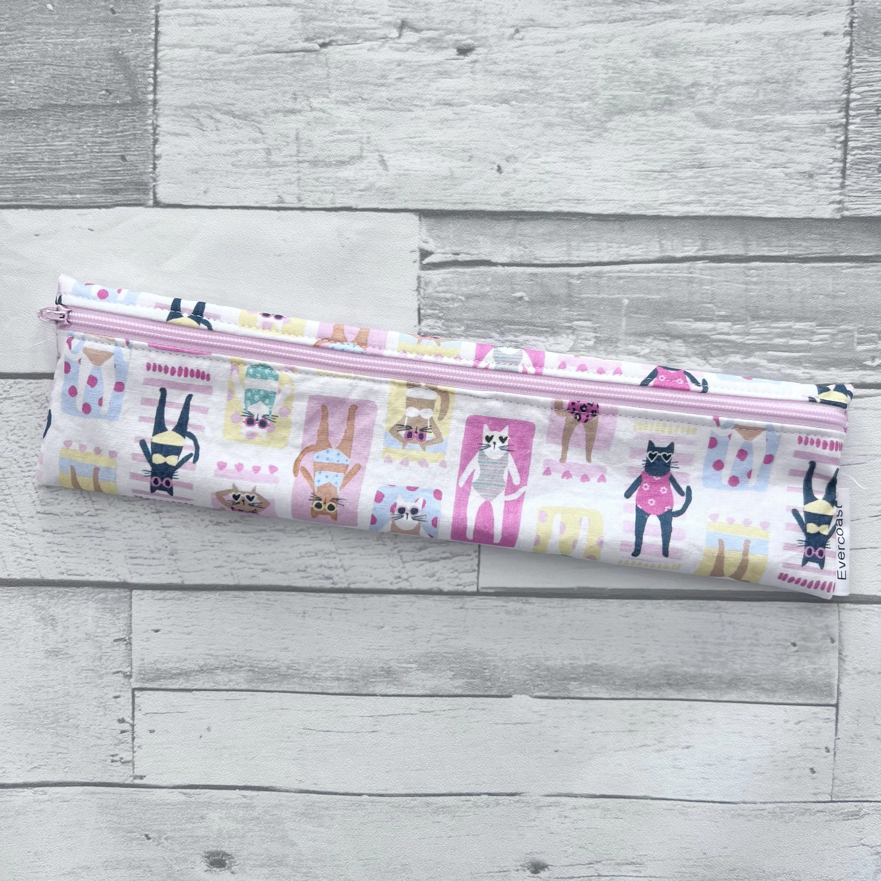 Meowmi Beach Reusable Straw/Utensil Bag
