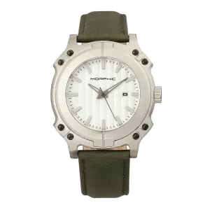 Morphic M68 Series Leather-Band Watch w/ Date