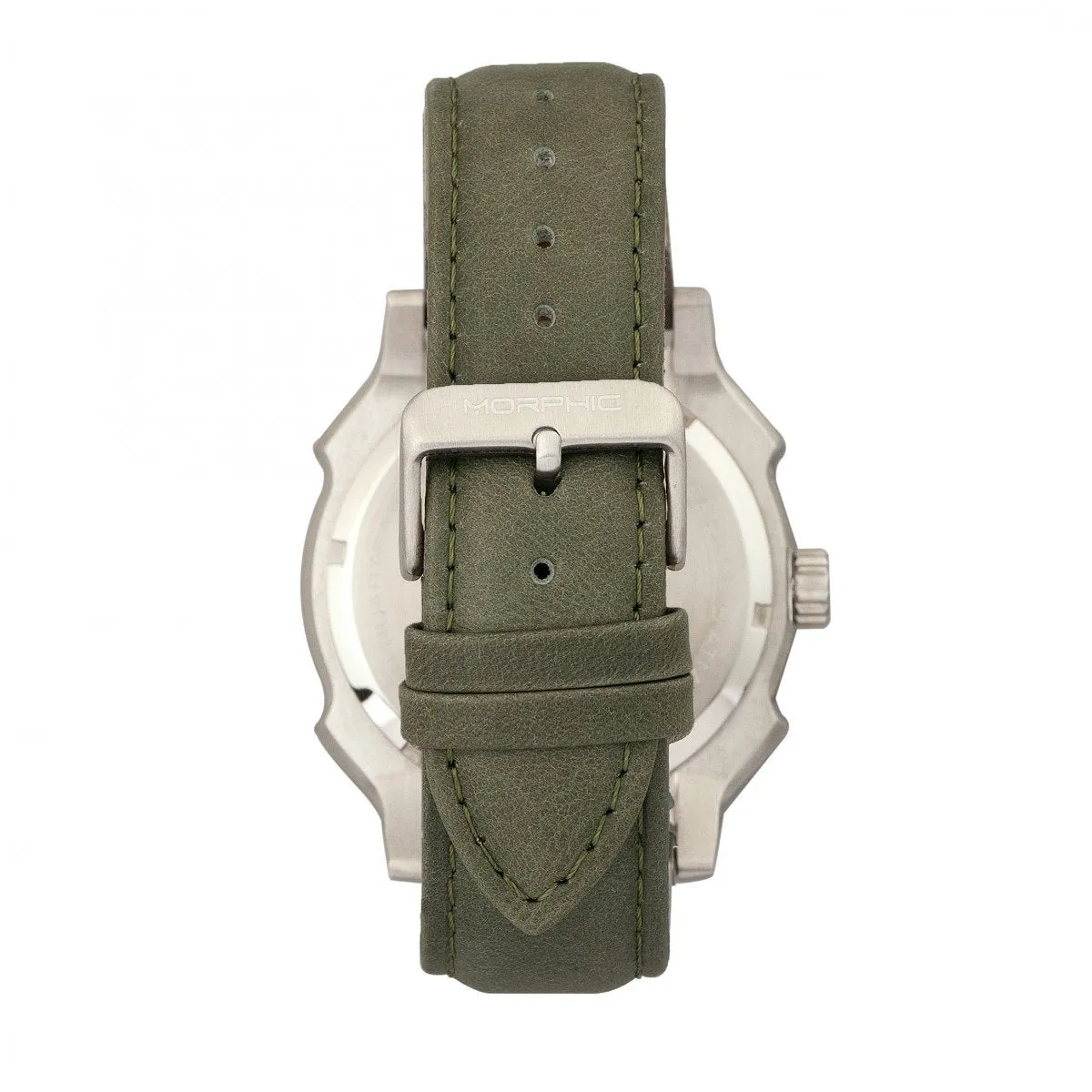 Morphic M68 Series Leather-Band Watch w/ Date