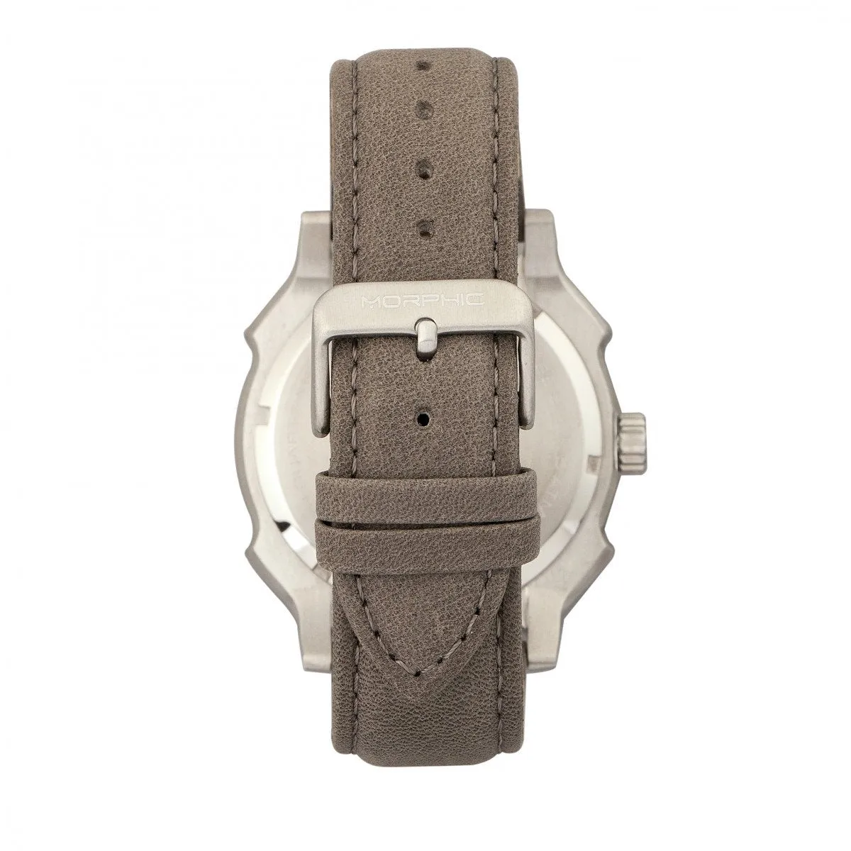 Morphic M68 Series Leather-Band Watch w/ Date