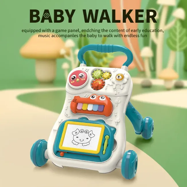 Multi-functional Baby Musical Learner Walker - Blue