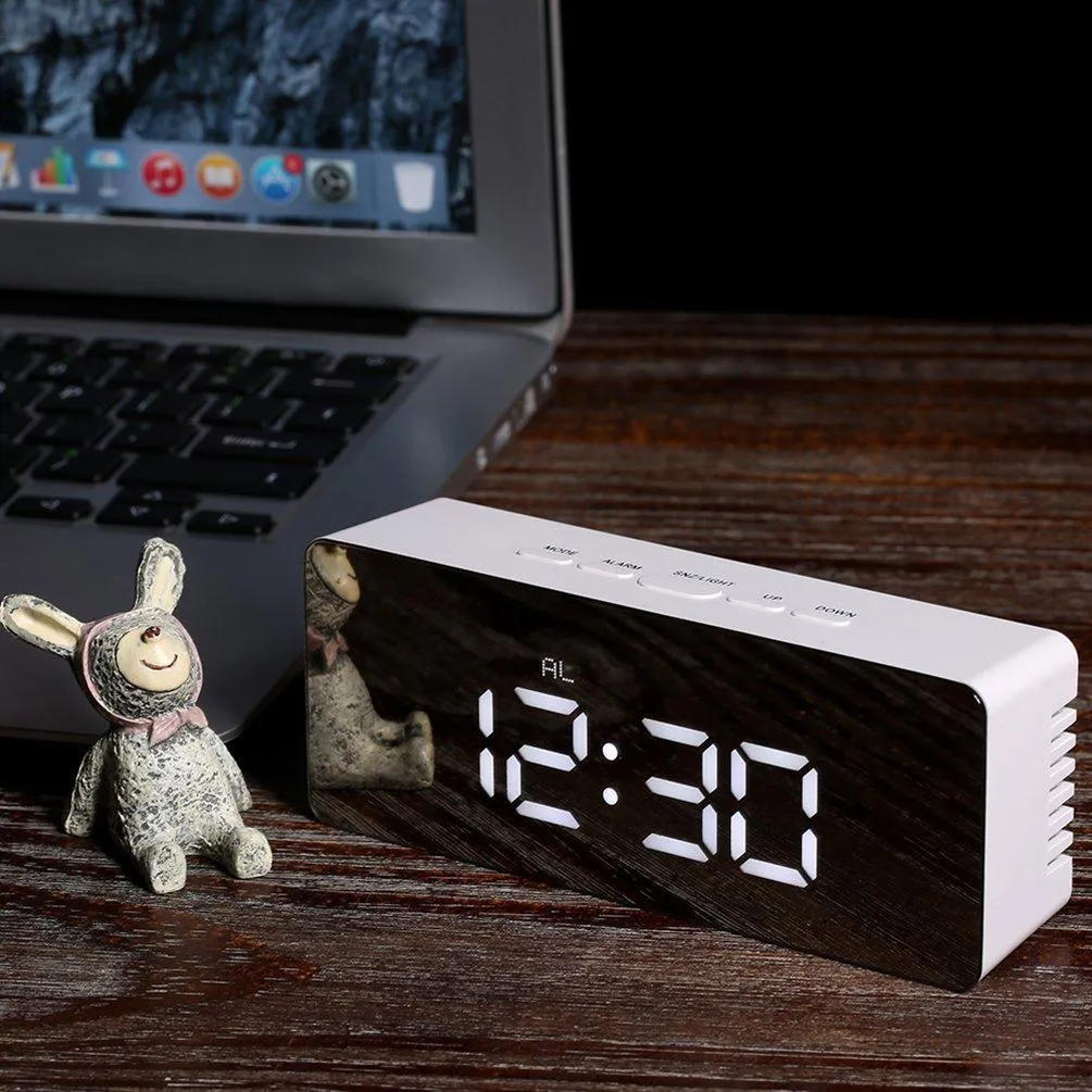 multi-functional mirror electronic alarm clock