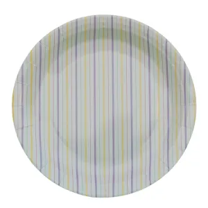Multicolor Fine Stripes Plates