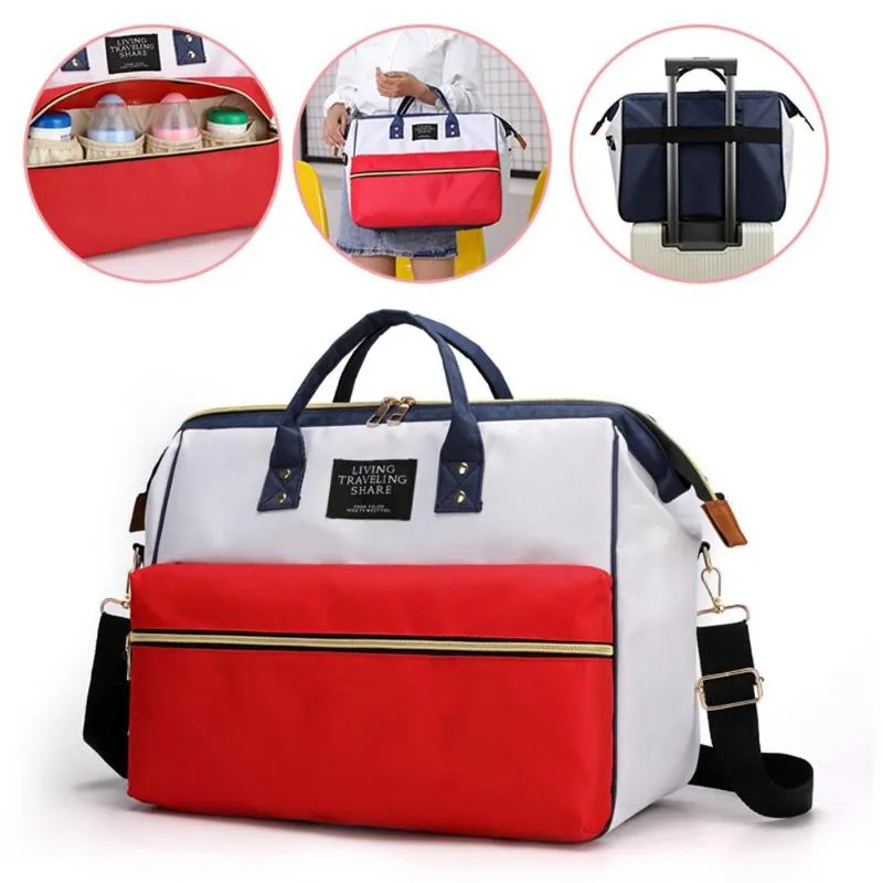 Nappy Bag Mummy Large Capacity Bag Mom Baby Multi-function Waterproof Outdoor Travel Diaper Bags Stroller Mommy Maternity Totes