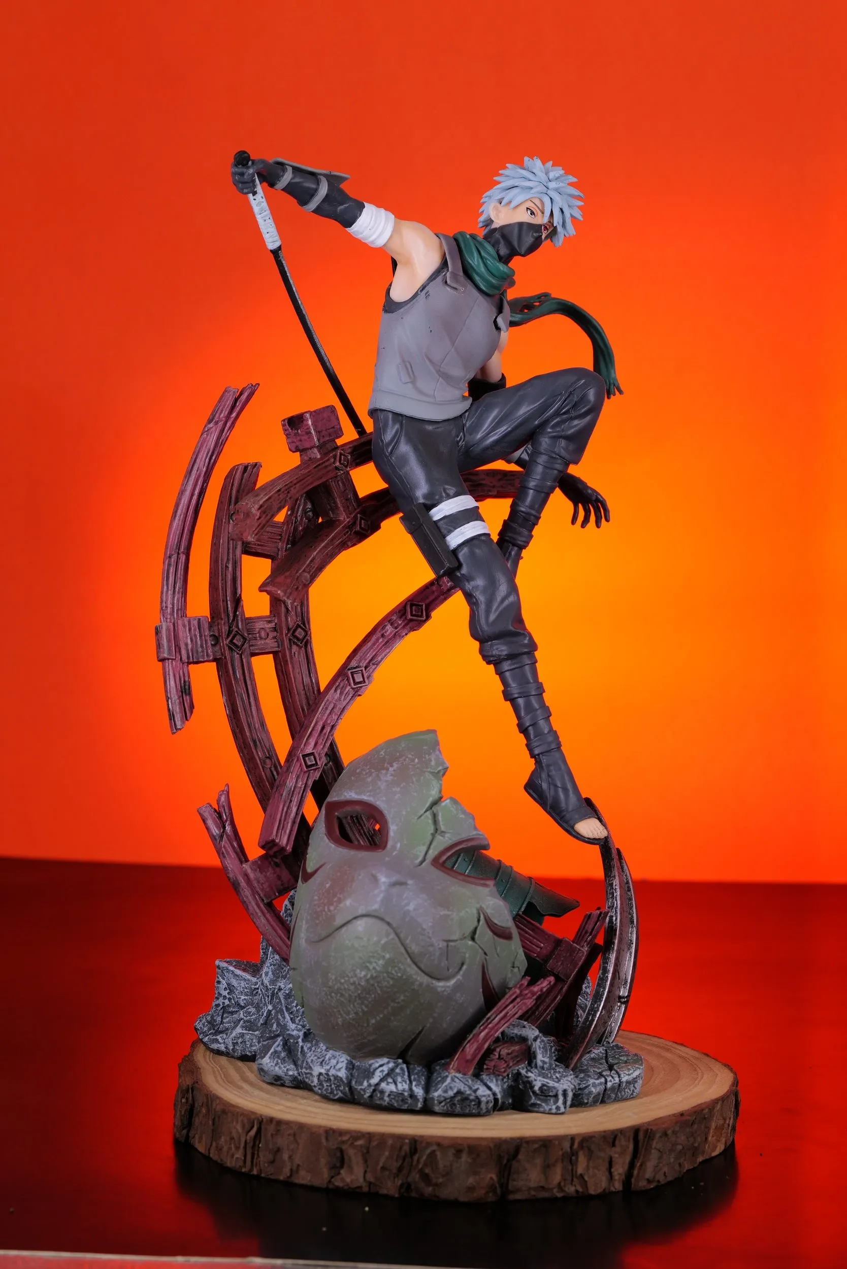 Naruto Hatake Kakashi Anbu Black Ops Action Figure  | 33 Cms |