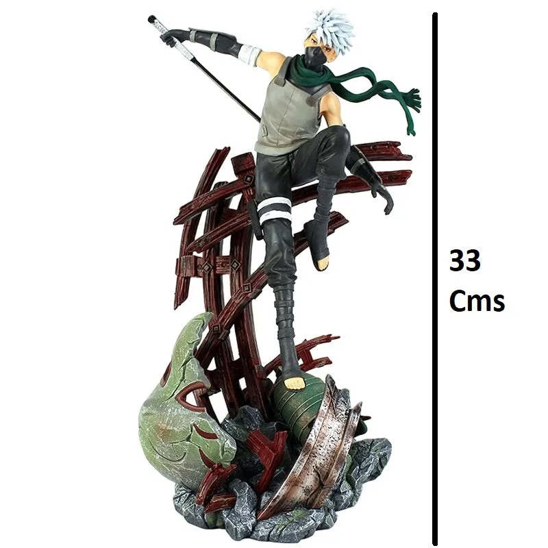 Naruto Hatake Kakashi Anbu Black Ops Action Figure  | 33 Cms |