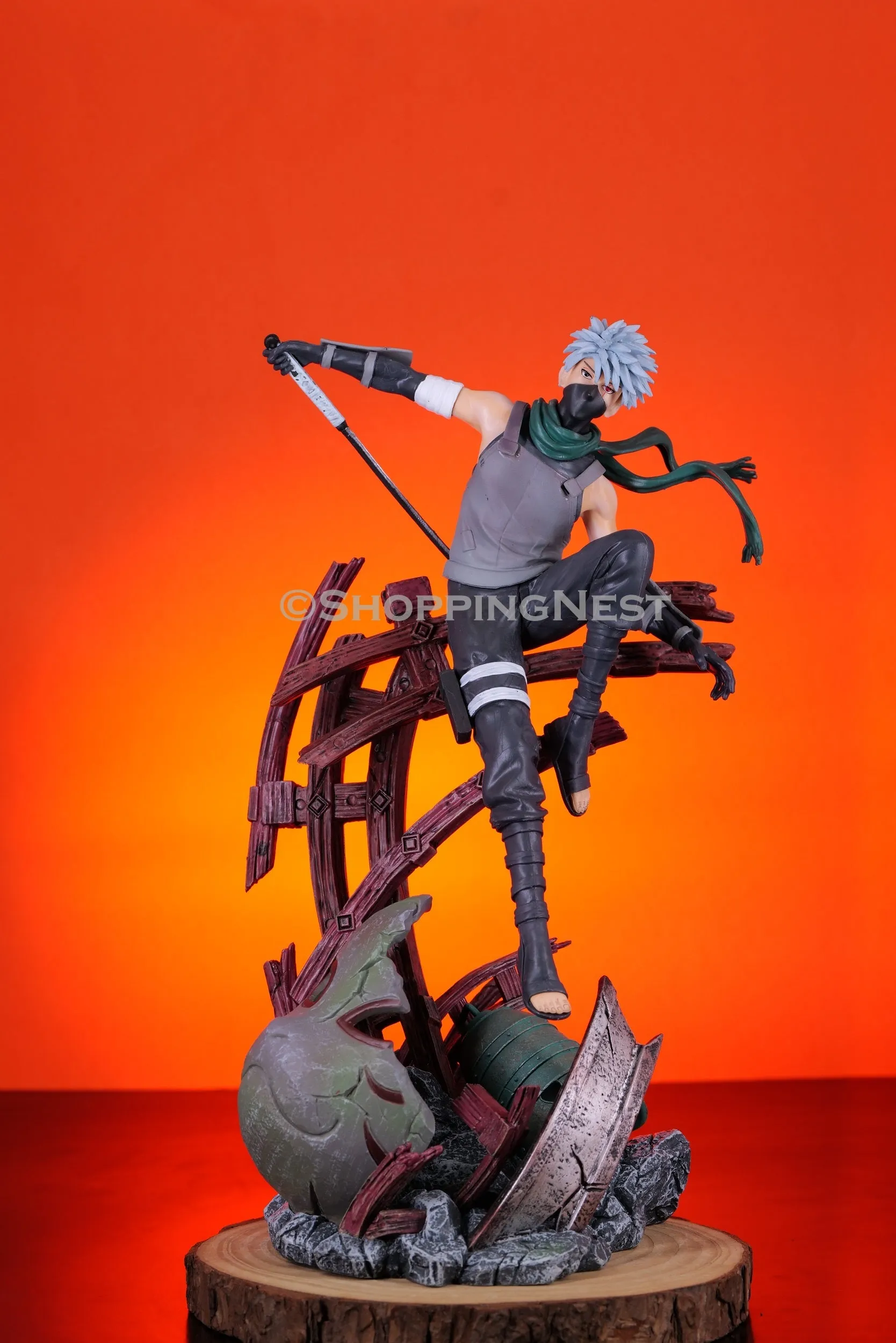 Naruto Hatake Kakashi Anbu Black Ops Action Figure  | 33 Cms |