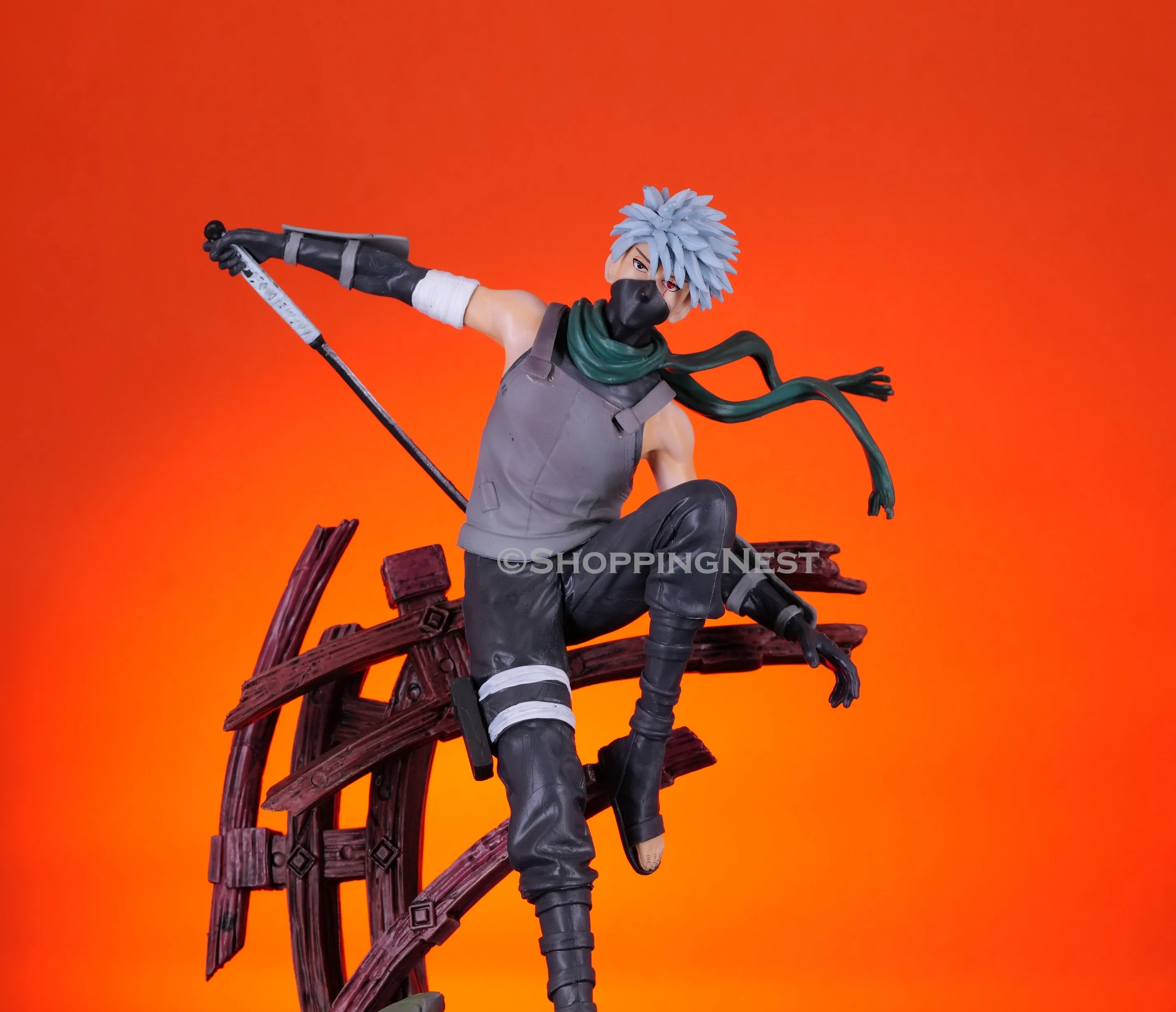 Naruto Hatake Kakashi Anbu Black Ops Action Figure  | 33 Cms |