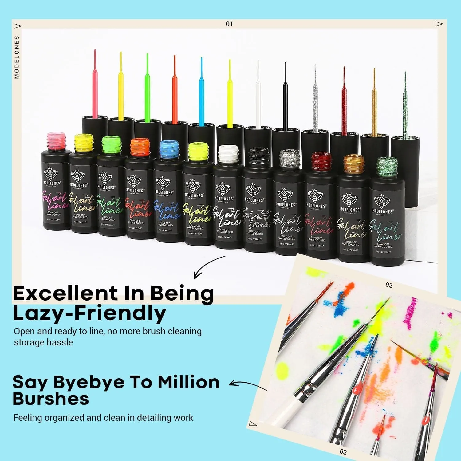 Ocean Blue - Luminous ExtraDetails Gel Art Liner