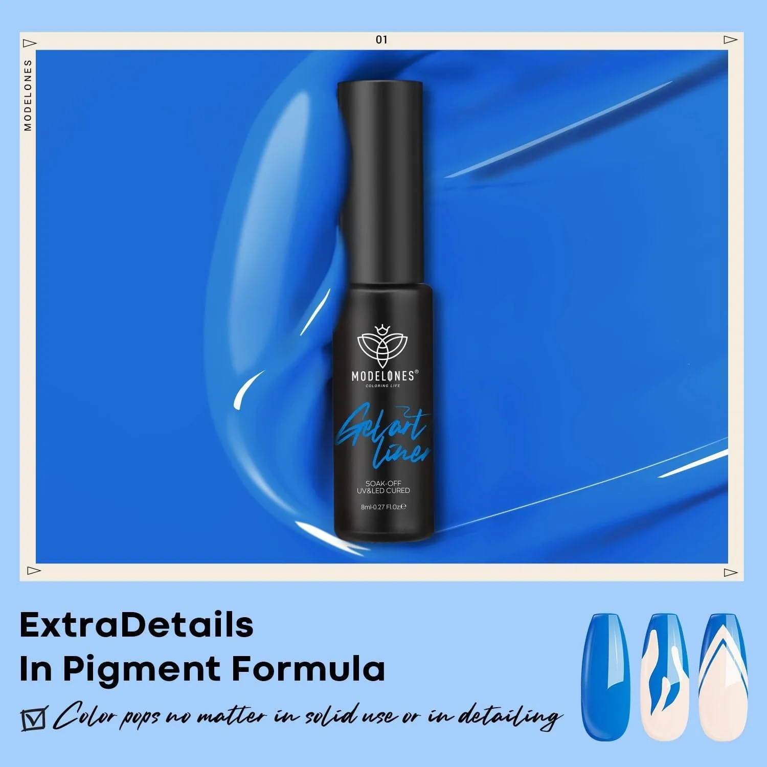 Ocean Blue - Luminous ExtraDetails Gel Art Liner