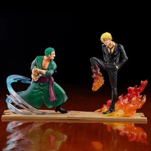 One piece Anime | Zoro Sanji Fight scene Figurine | 13 - 16 CM |